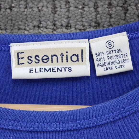 Vintage Essential Elements Nautical Shirt Women Small S Striped Embroidered 90s - Picture 6 of 9